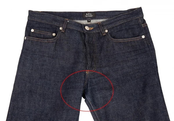 アーペーセーA.P.C. クロップドセルビッジデニムパンツ インディゴ29 K-95606_002