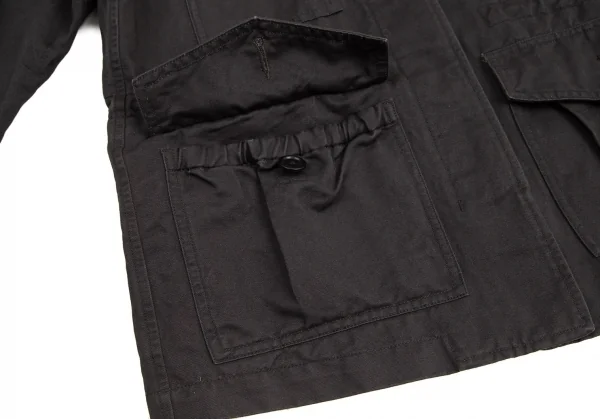 マーガレットハウエルMHL コットンリネンミリタリージャケット チャコールI K-95632_013