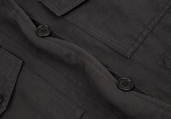 マーガレットハウエルMHL コットンリネンミリタリージャケット チャコールI K-95632_014