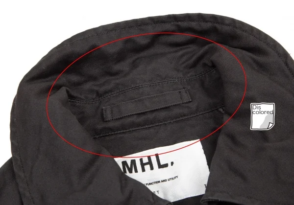 マーガレットハウエル MHL コットンリネン カバーオール ミリタリージャケット マーガレットハウエルMHL コットンリネンミリタリージャケット
