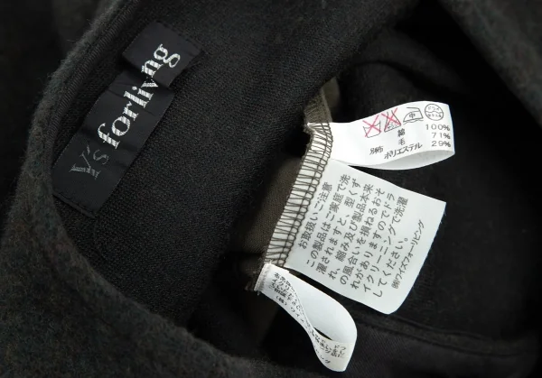 ワイズフォーリビングY's for living 異素材切替ノースリーブワンピース 深緑カーキM位 K-95638_016