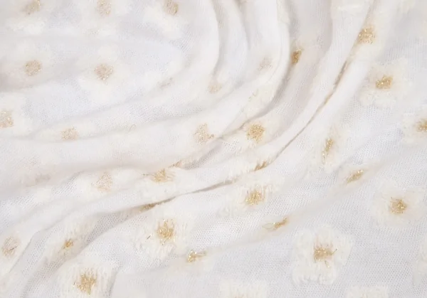 トリコ コムデギャルソン トリコスペシャルtricot COMME des GARCONStricot Special パイル小花柄切替Tシャツ 白M K-95642_011