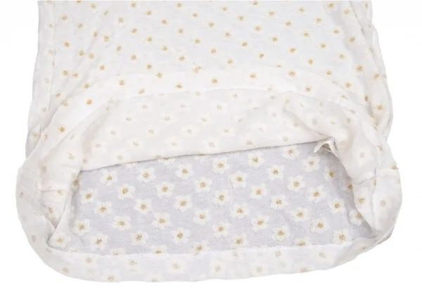 トリコ コムデギャルソン トリコスペシャルtricot COMME des GARCONStricot Special パイル小花柄切替Tシャツ 白M K-95642_007