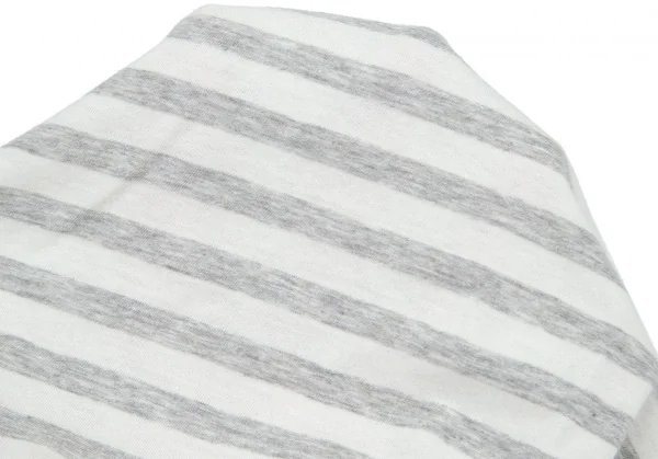 トリコ コムデギャルソン トリコスペシャルtricot COMME des GARCONS tricot pecial ローズプリントボーダーTシャツ オフグレーS K-95643_010