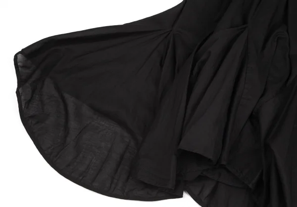 ズッカzucca 製品染めデコルテコサージュ装飾ノースリーブフレアワンピース 黒M K-95683_009