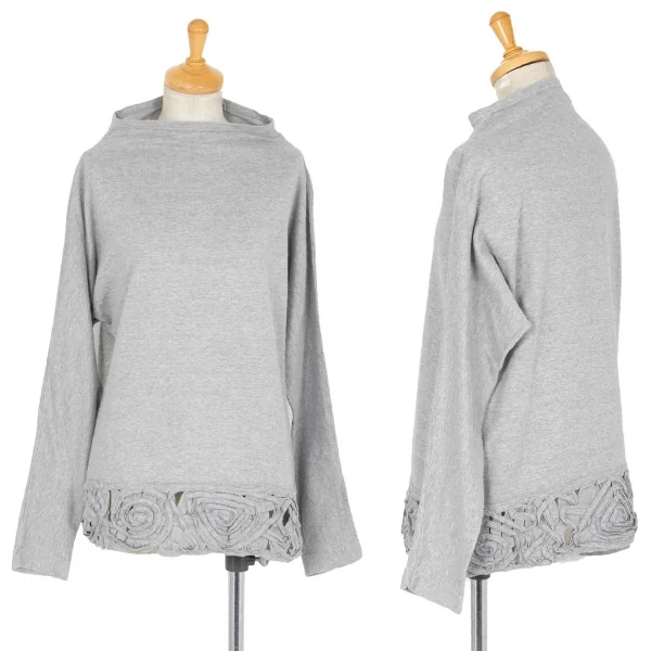 ハイスポーティングギア ミヤケデザインスタジオHAI SPORTING GEAR MIYAKE DESIGN STUDIO 裾テープ切替モックネックカットソー 杢グレーM K-95736_001