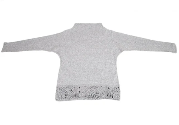 ハイスポーティングギア ミヤケデザインスタジオHAI SPORTING GEAR MIYAKE DESIGN STUDIO 裾テープ切替モックネックカットソー 杢グレーM K-95736_011