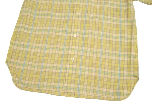 ハイスポーティングギア ミヤケデザインスタジオHAI SPORTING GEAR MIYAKE DESIGN STUDIO コットンリネンチェック半袖シャツ 黄他M K-95739_010