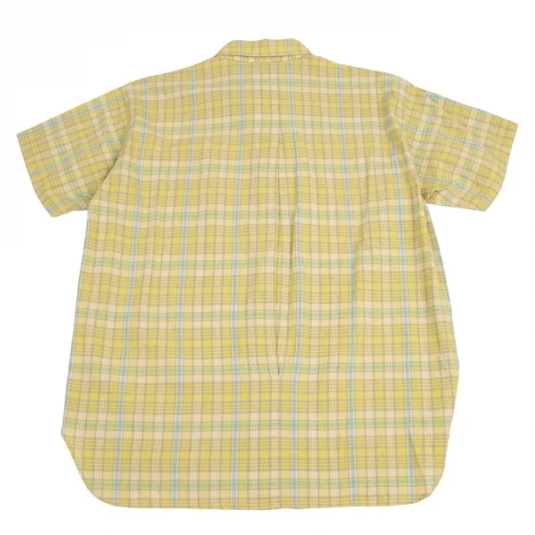ハイスポーティングギア ミヤケデザインスタジオHAI SPORTING GEAR MIYAKE DESIGN STUDIO コットンリネンチェック半袖シャツ 黄他M K-95739_012