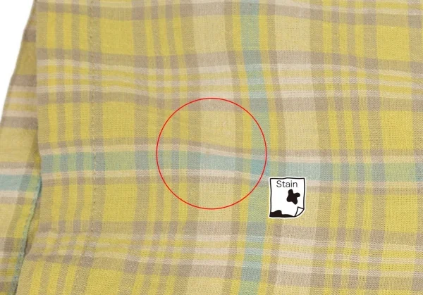 ハイスポーティングギア ミヤケデザインスタジオHAI SPORTING GEAR MIYAKE DESIGN STUDIO コットンリネンチェック半袖シャツ 黄他M K-95739_009