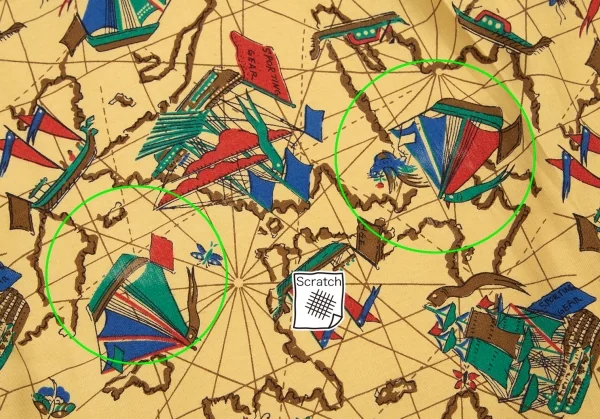 ハイスポーティングギア ミヤケデザインスタジオHAI SPORTING GEAR MIYAKE DESIGN STUDIO 帆船プリントアロハシャツ 黄M K-95741_016