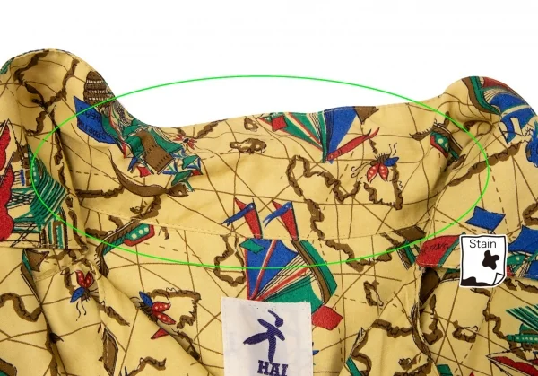 ハイスポーティングギア ミヤケデザインスタジオHAI SPORTING GEAR MIYAKE DESIGN STUDIO 帆船プリントアロハシャツ 黄M K-95741_007