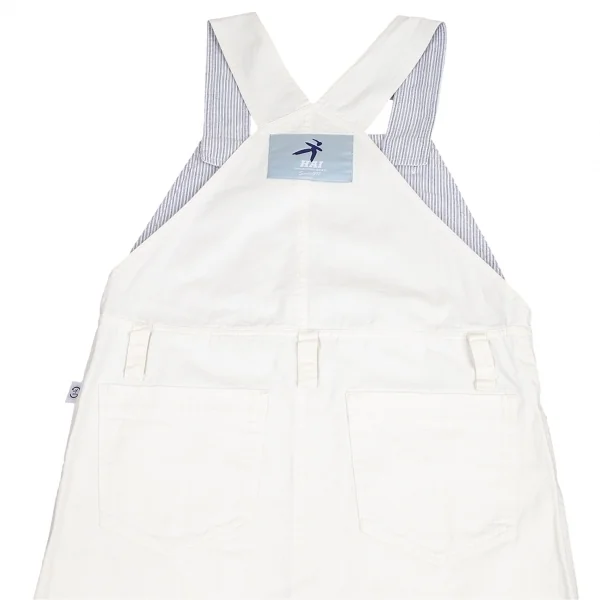 ハイスポーティングギア ミヤケデザインスタジオHAI SPORTING GEAR MIYAKE DESIGN STUDIO 裏ストライプオーバーオールワンピース 白M K-95752_015