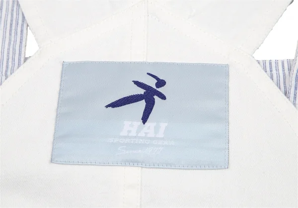 ハイスポーティングギア ミヤケデザインスタジオHAI SPORTING GEAR MIYAKE DESIGN STUDIO 裏ストライプオーバーオールワンピース 白M K-95752_016