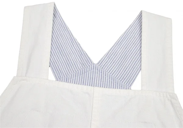 ハイスポーティングギア ミヤケデザインスタジオHAI SPORTING GEAR MIYAKE DESIGN STUDIO 裏ストライプオーバーオールワンピース 白M K-95752_004