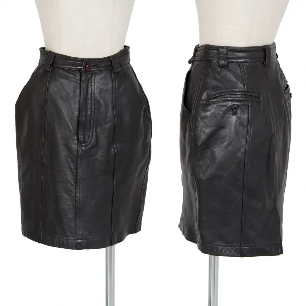 ハイスポーティングギア ミヤケデザインスタジオHAI SPORTING GEAR MIYAKE DESIGN STUDIO レザーミニスカート 黒60 K-95763_001