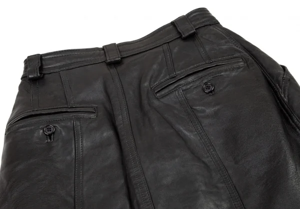 ハイスポーティングギア ミヤケデザインスタジオHAI SPORTING GEAR MIYAKE DESIGN STUDIO レザーミニスカート 黒60 K-95763_010