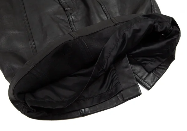 ハイスポーティングギア ミヤケデザインスタジオHAI SPORTING GEAR MIYAKE DESIGN STUDIO レザーミニスカート 黒60 K-95763_008