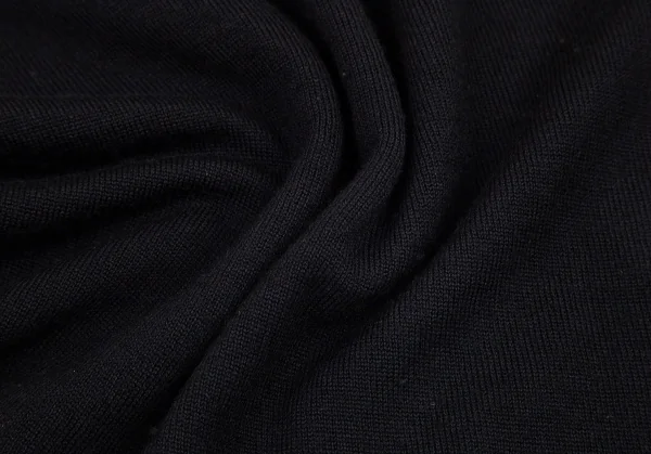 ジャンポールゴルチエ クラシックJean Paul GAULTIER CLASSIQUE 裾ワンポイントハイネック切替ニット 黒48 K-95784_013