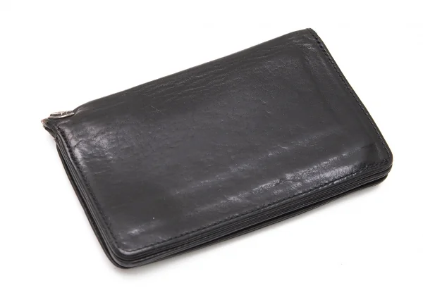 クロムハーツCHROME HEARTS ケルティックドッグボタンレザーウォレット 黒 K-95803_005