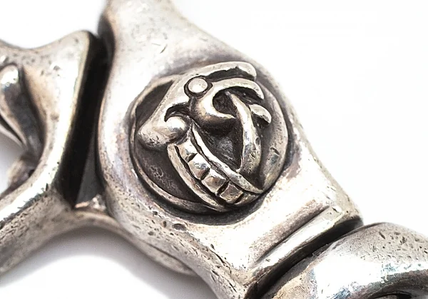 クロムハーツCHROME HEARTS 7リンクケルティックドッグローラーウォレットチェーン シルバー K-95804_004