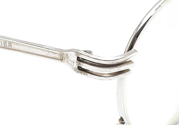 ジャンポールゴルチエJean Paul GAULTIER フォークアームメガネフレーム シルバー50□19 145 K-95805_011