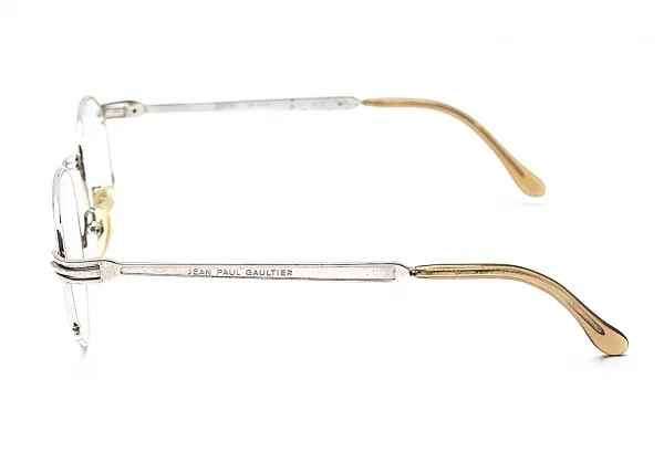 ジャンポールゴルチエJean Paul GAULTIER フォークアームメガネフレーム シルバー50□19 145 K-95805_003
