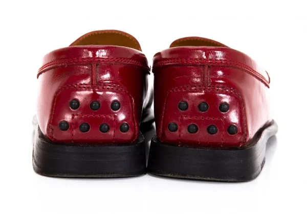 トッズTOD'S ガラスレザードライビングシューズ 赤37(24位) K-95811_010