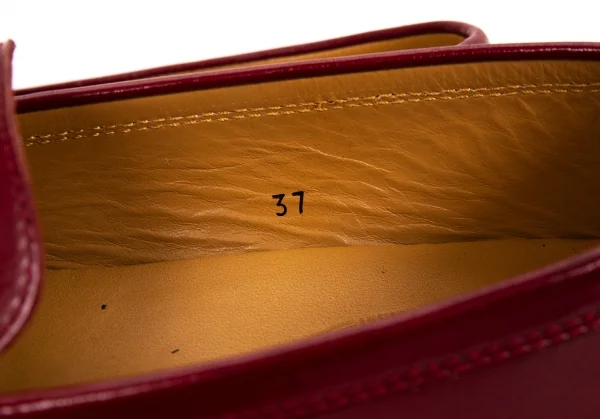 トッズTOD'S ガラスレザードライビングシューズ 赤37(24位) K-95811_015