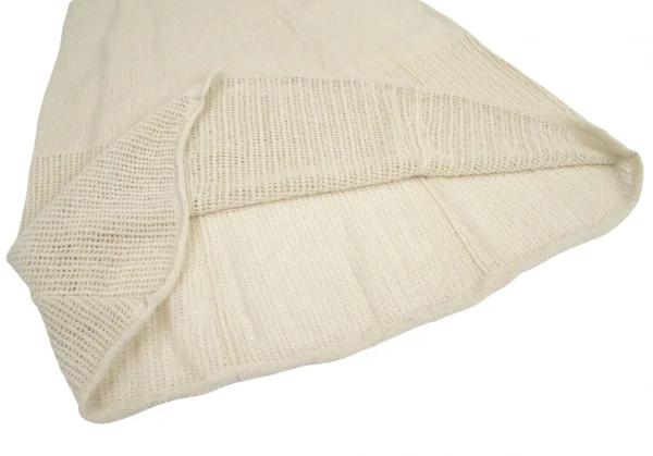 ワイズY's ウール裾メッシュニットワンピース アイボリーM位 K-95828_010