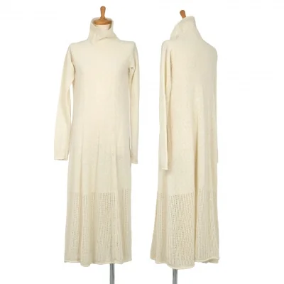 ワイズY's ウール裾メッシュニットワンピース