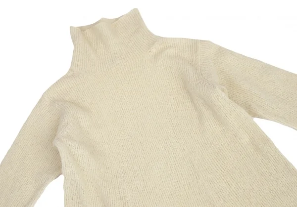 ワイズY's ウール裾メッシュニットワンピース アイボリーM位 K-95828_003