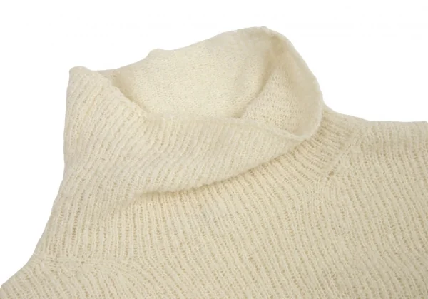 ワイズY's ウール裾メッシュニットワンピース アイボリーM位 K-95828_004