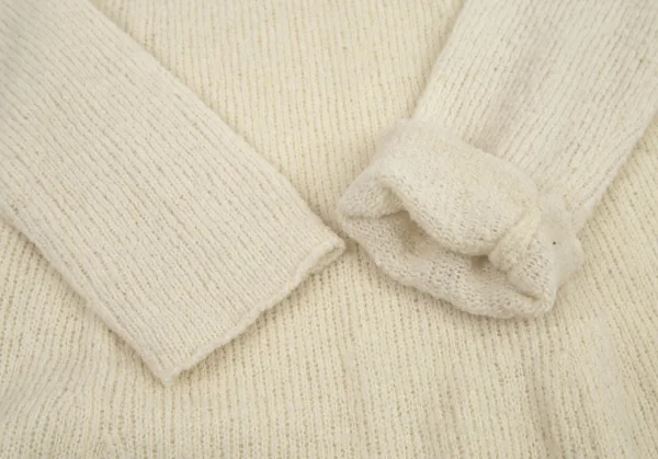 ワイズY's ウール裾メッシュニットワンピース アイボリーM位 K-95828_007