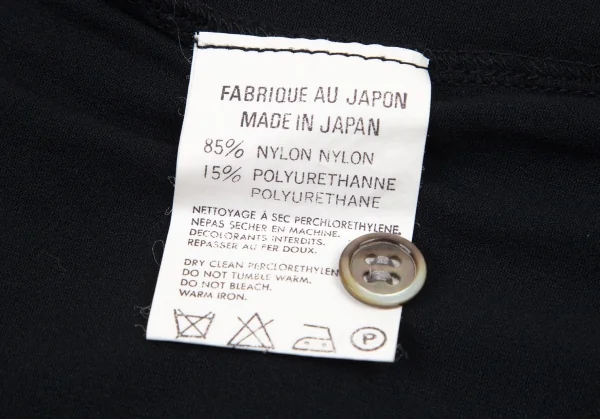 ワイズY's フリルネックストレッチカットソー 黒S位 K-95831_015