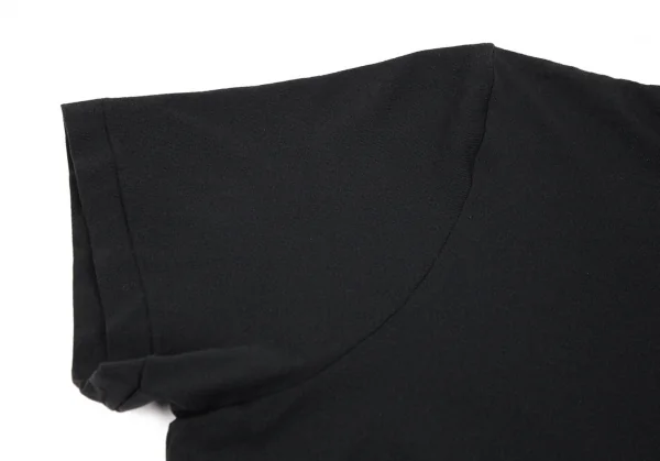 ワイズY's フリルネックストレッチカットソー 黒S位 K-95831_007