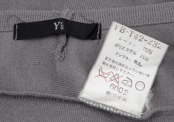 Y's Rayon Poly Switching Long Sleeve T Shirt K-95834_015